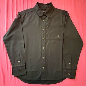 Jordan Black Casual Button Down Shirt